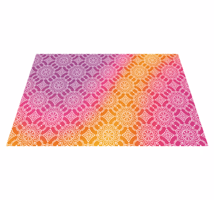 Eleganten preliv Vinilna preproga mandala - TenStickers