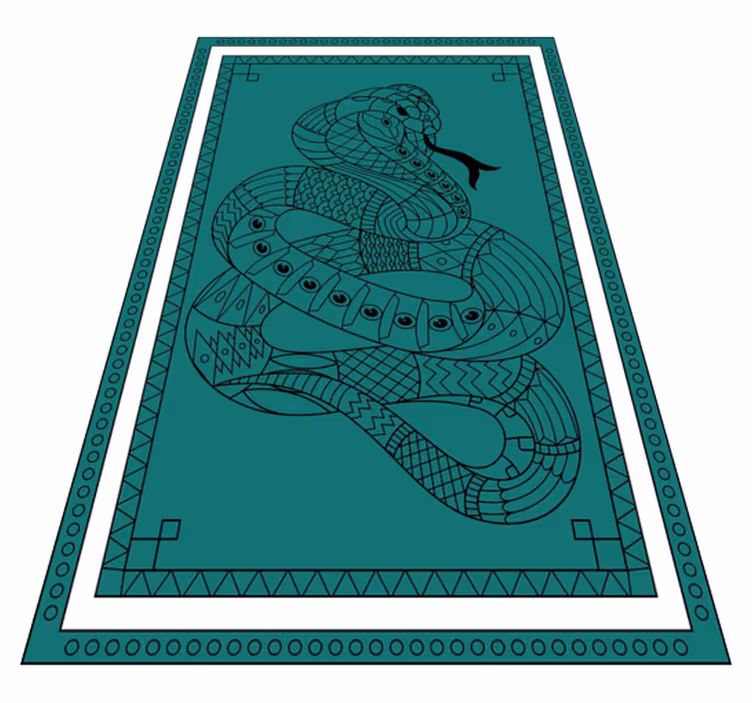 Cobra kača mandala vinil preproga - TenStickers