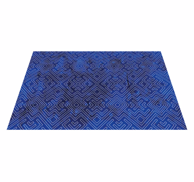 Navy tribal design vinilne preproge z vzorci - TenStickers
