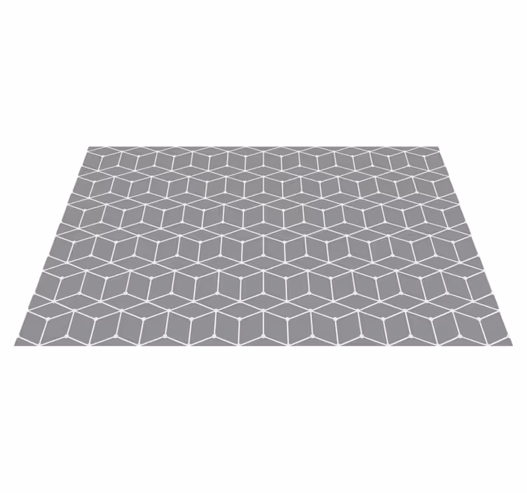 Vinilne preproge z geometrijskimi vzorci v sivi eleganci - TenStickers