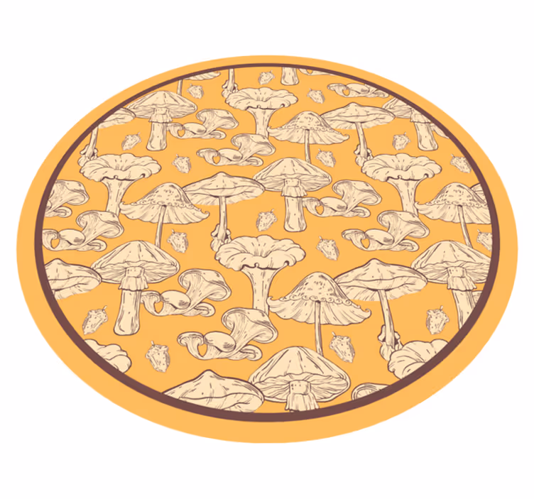 Mushroom style naravne vinilne preproge - TenStickers