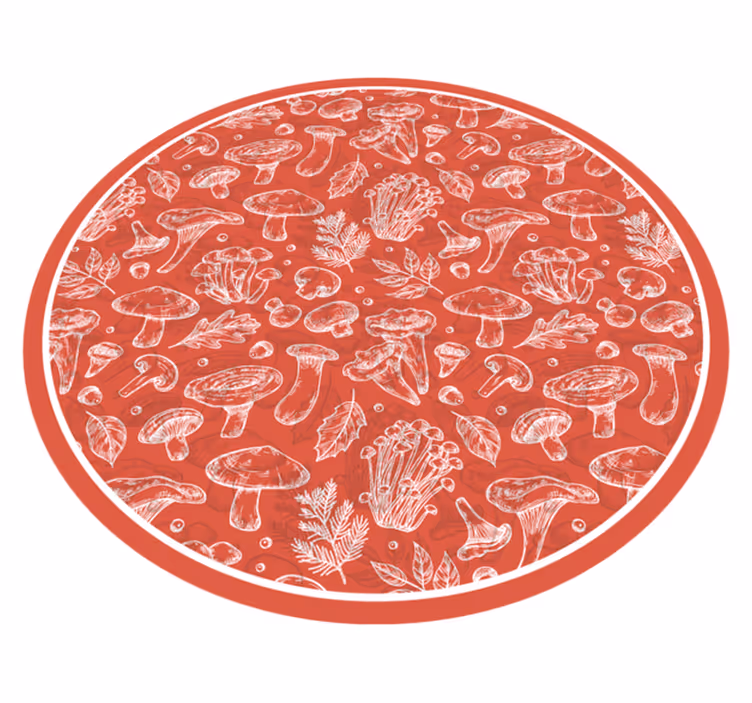 Ilustracija gob Naravne vinilnea preproga - TenStickers