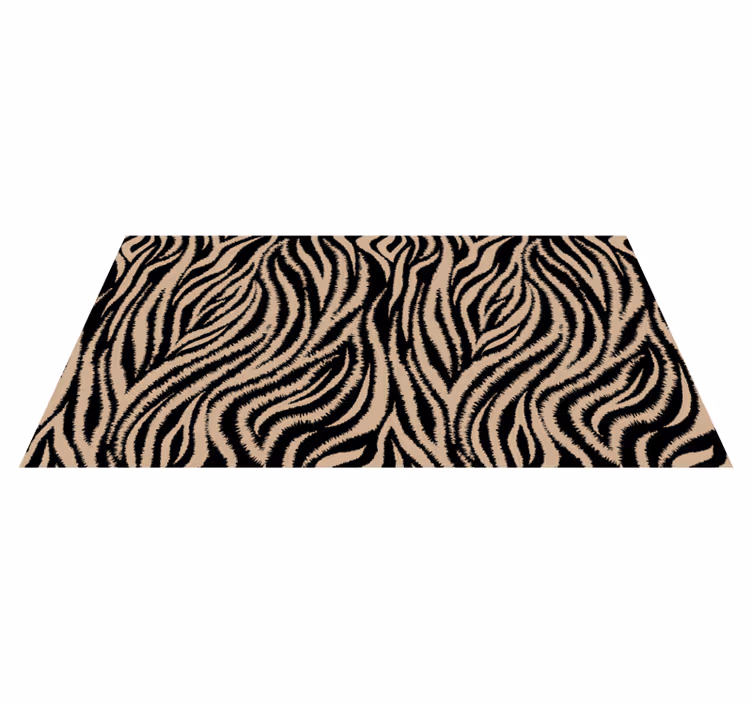 Zebra striped motif vinilni tepih z motivom živali - TenStickers