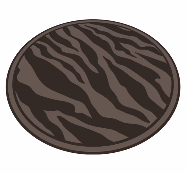 Eleganten zebrast vzorec vinilni tepih s potiskom živali - TenStickers