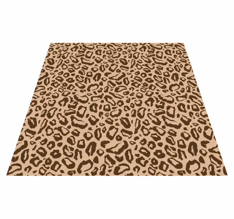 Brown leopard spot print vinilni tepih - TenStickers