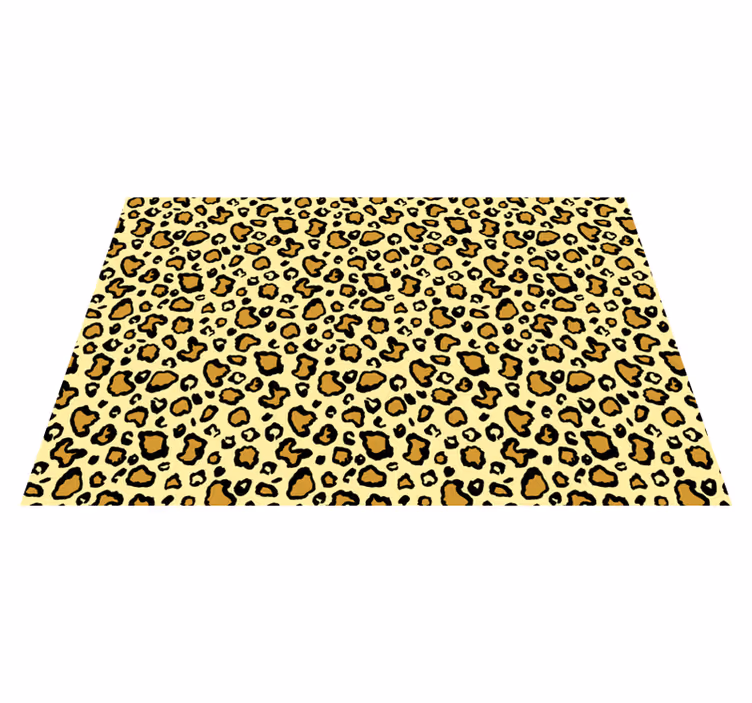 Leopard vzorec igriv vinilni tepih s potiskom živali - TenStickers