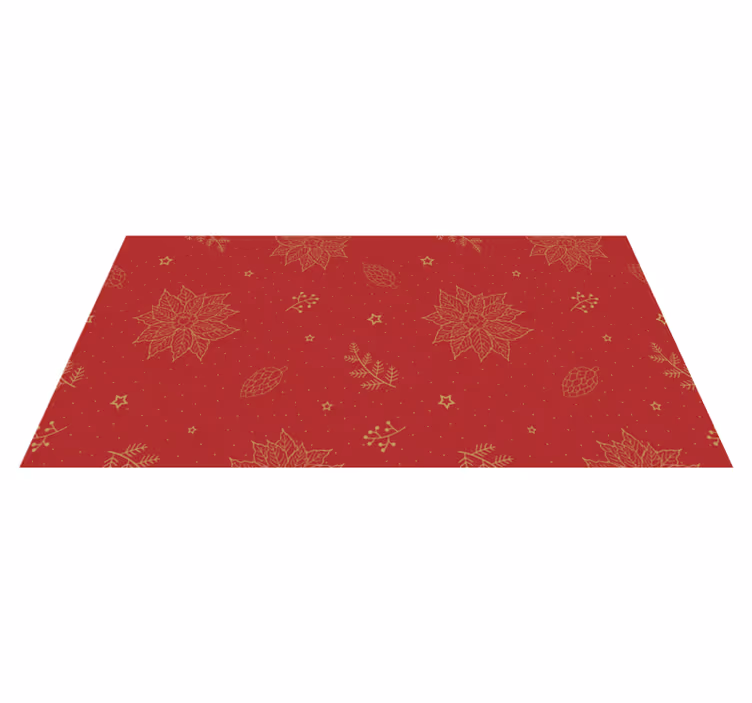 Festive floral motifs vinilna preproga mandala - TenStickers
