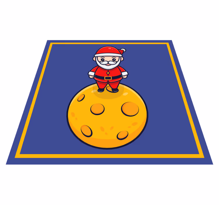 Božiček na luni Vinilna preproga za noč čarovnic - TenStickers