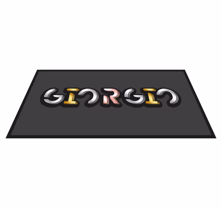 Name design vinilna preproga z imeni - TenStickers