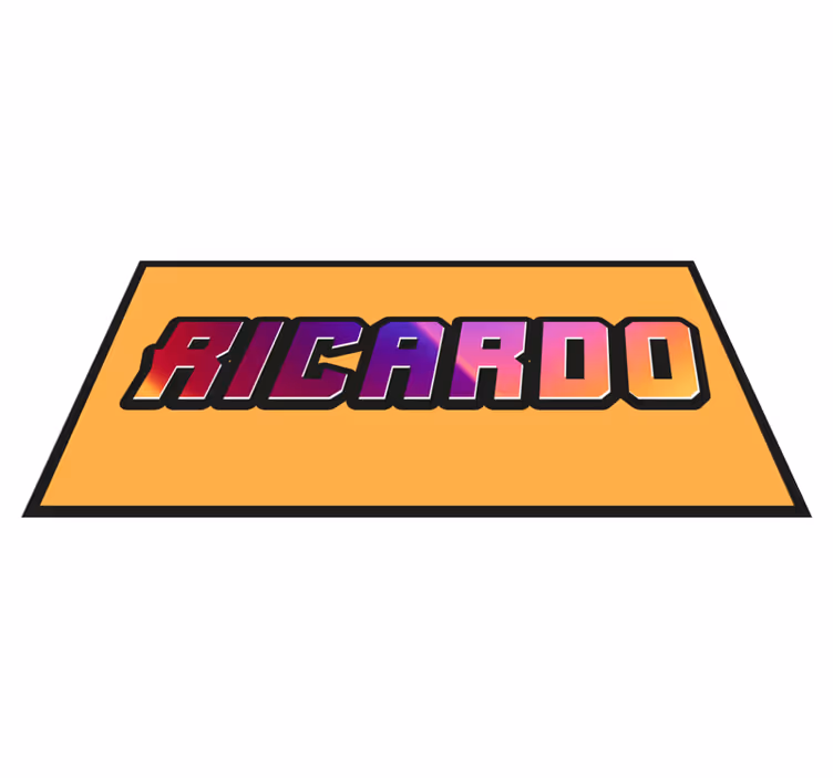 Teksturirano ime po meri Vinilna preproga za najstnike - TenStickers