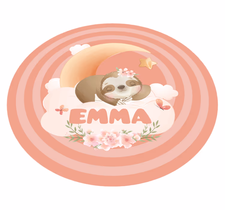 Ljubka žival lenuh z imenom baby play mat - TenStickers