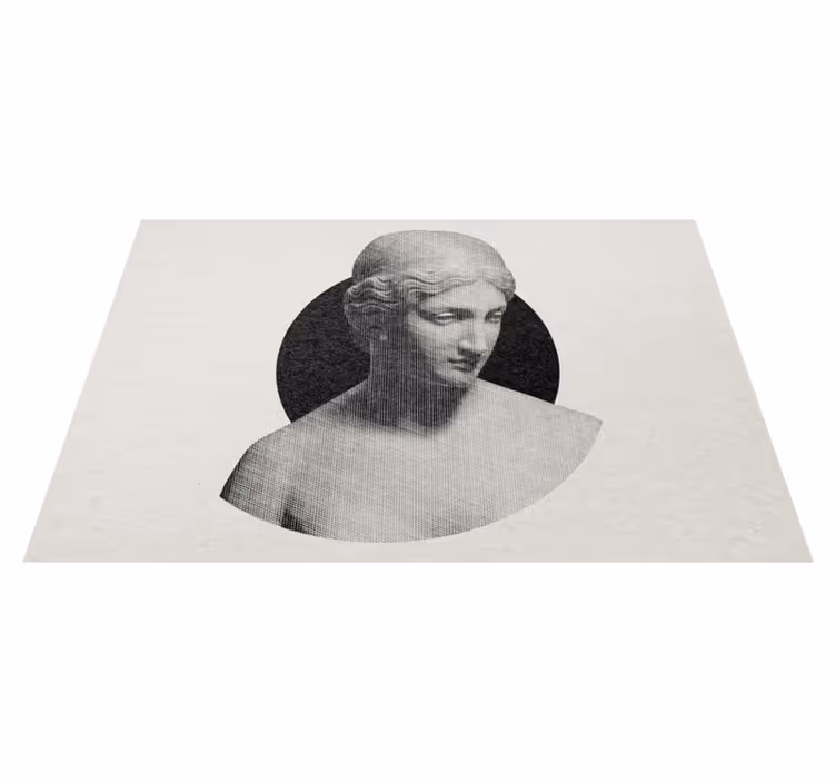Klasični kiparski profil minimalistična vinilna preproga - TenStickers