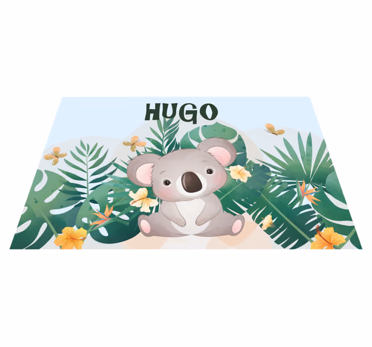 Tema koale Vinilna preproga z imeni - TenStickers