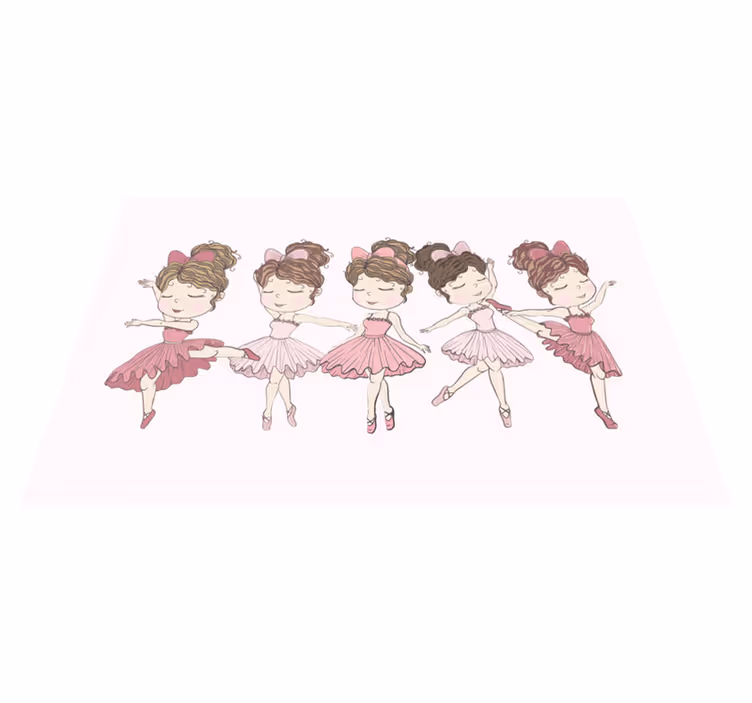 Ballet dancers showcase vinilne preproge v vzorcih - TenStickers