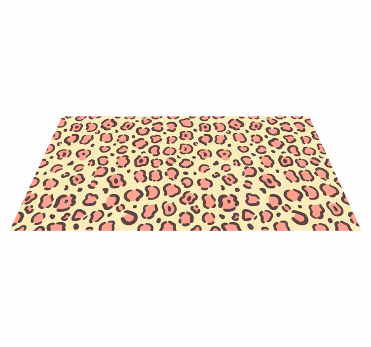 Leopard patterned accents vinilni tepih z živalskim potiskom - TenStickers