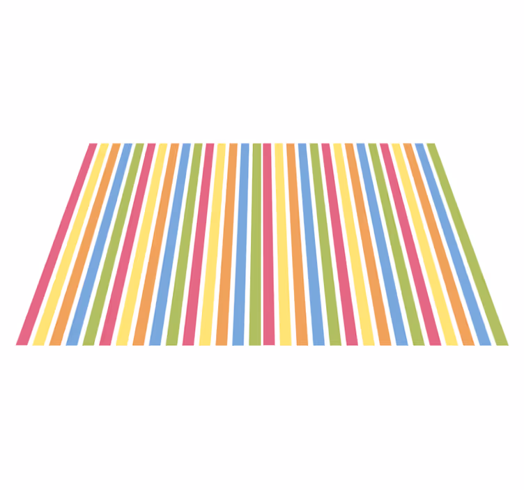 Colorful vertical lines vinilna preproga s črtami - TenStickers