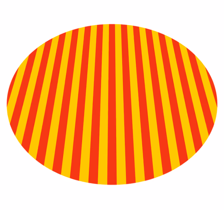 Vibrant striped display vinilna preproga s črtami - TenStickers
