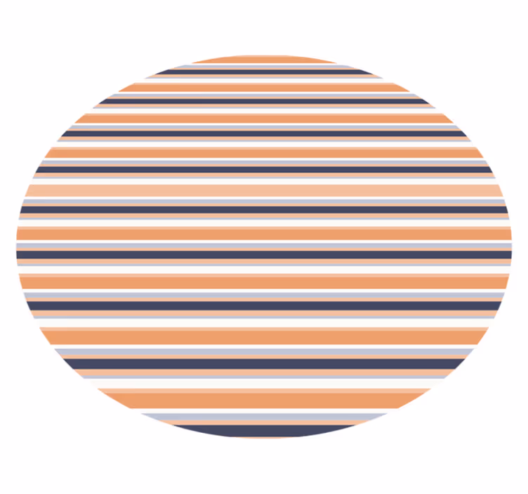 črtast krožni motiv Vinilna preproga s črtami - TenStickers