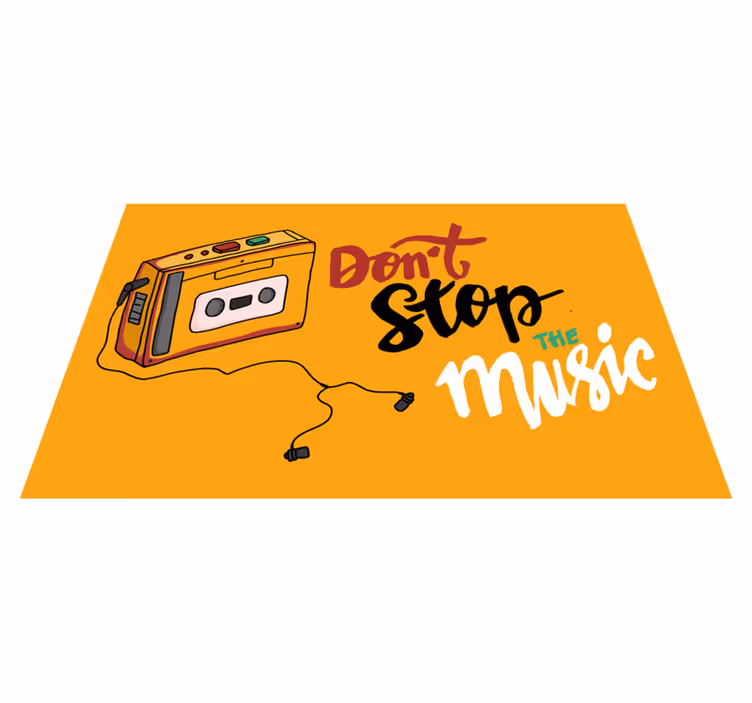 Tema retro kasete vinilne preproge z napisom - TenStickers