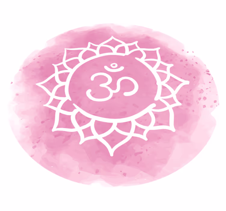 Simbol roza lotosa Vinilna preproga mandala - TenStickers