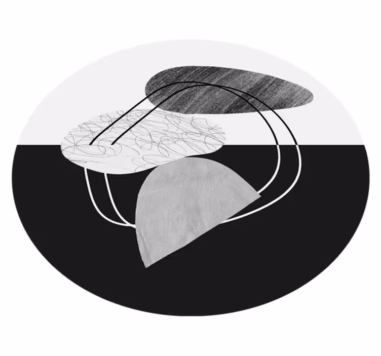 Abstraktna umetniška dela minimalistična vinilna preproga - TenStickers