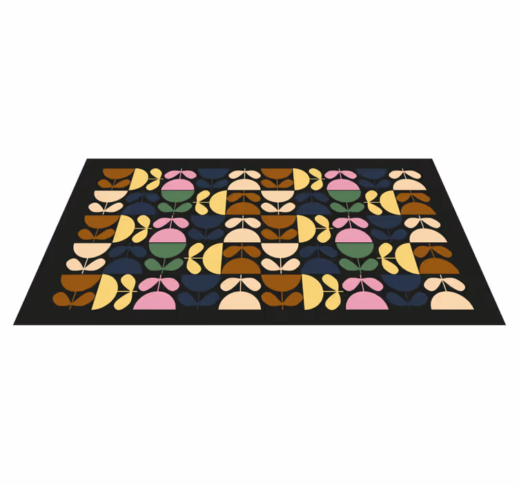 Vibrant leaf motifs vinilna talna obloga ploščice - TenStickers