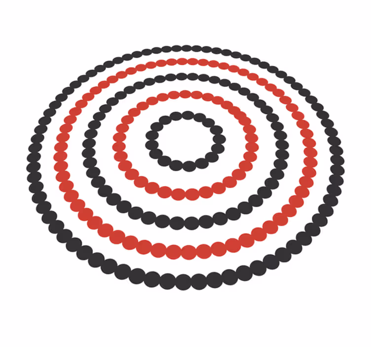 Spiral dot pattern vinilne preproge z vzorci - TenStickers