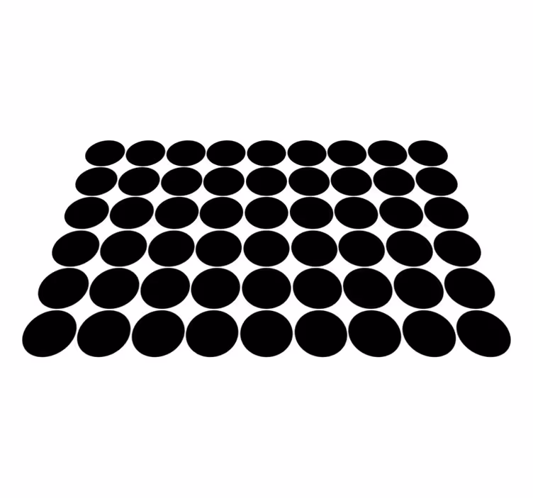 Monochrome circle pattern vinilne preproge - TenStickers