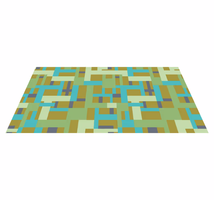 Gren colour segments vinilne preproge z vzorci - TenStickers