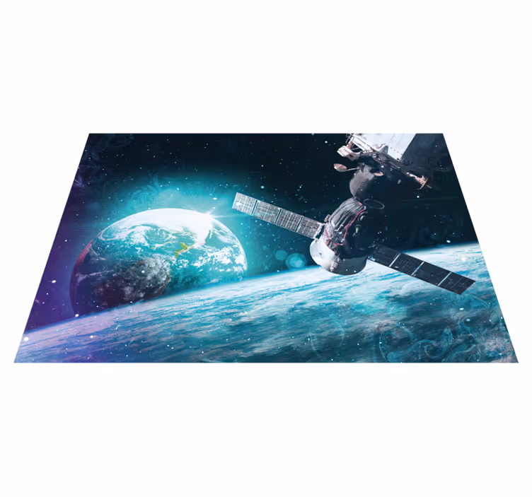 Galactic journey exploration vinilna preproga z zvezdami - TenStickers