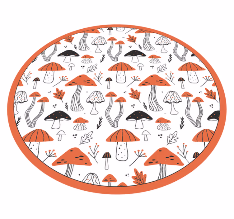 Mushroom fantasy realm naravna vinilna preproga - TenStickers