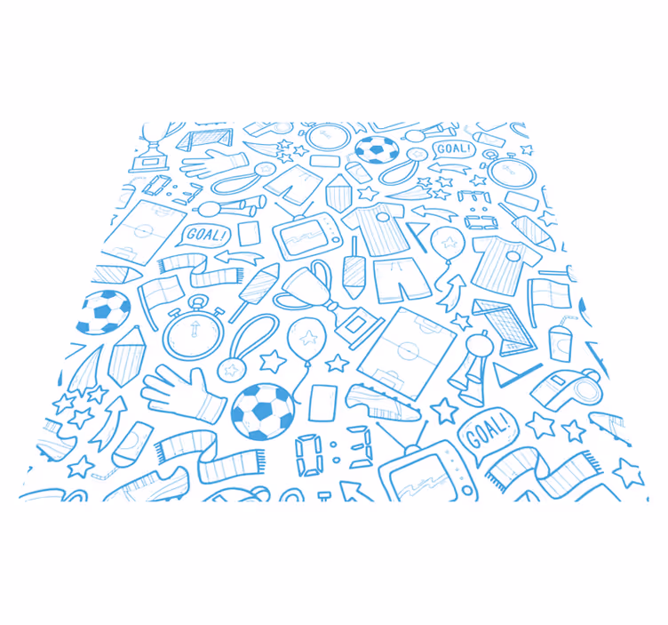 športni elementi Vinilna preproga z igre - TenStickers