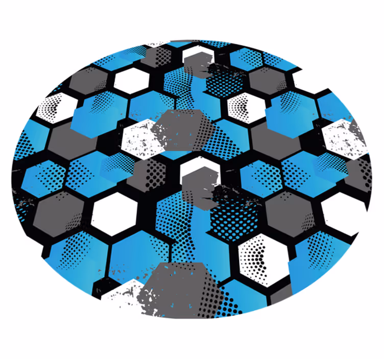 Hexagonal pattern boost vinilne preproge z vzorci - TenStickers