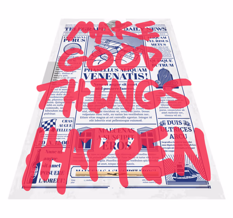 Make good things vinilne preproge z napisi - TenStickers