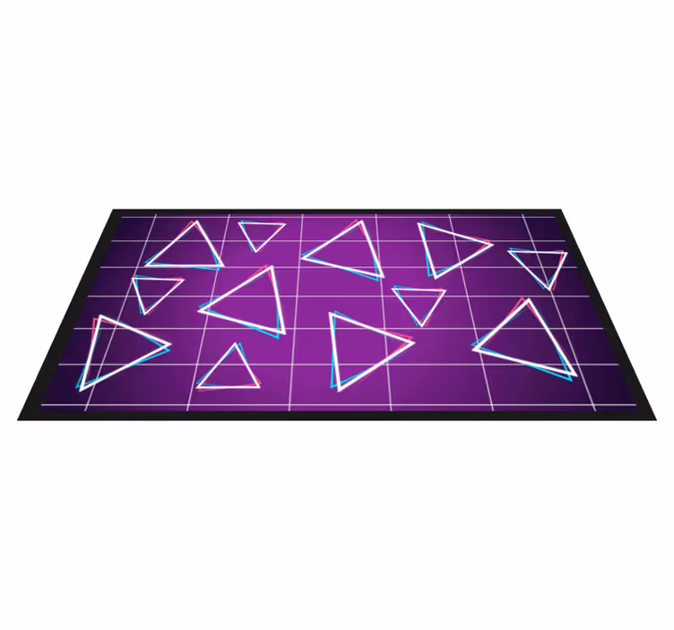 Vibrant triangle pattern vinilne preproge z vzorci - TenStickers