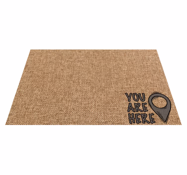 Tukaj si minimalistična vinilna preproga - TenStickers