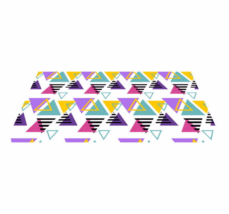Colorful triangle arrangement vinilne preproge - TenStickers