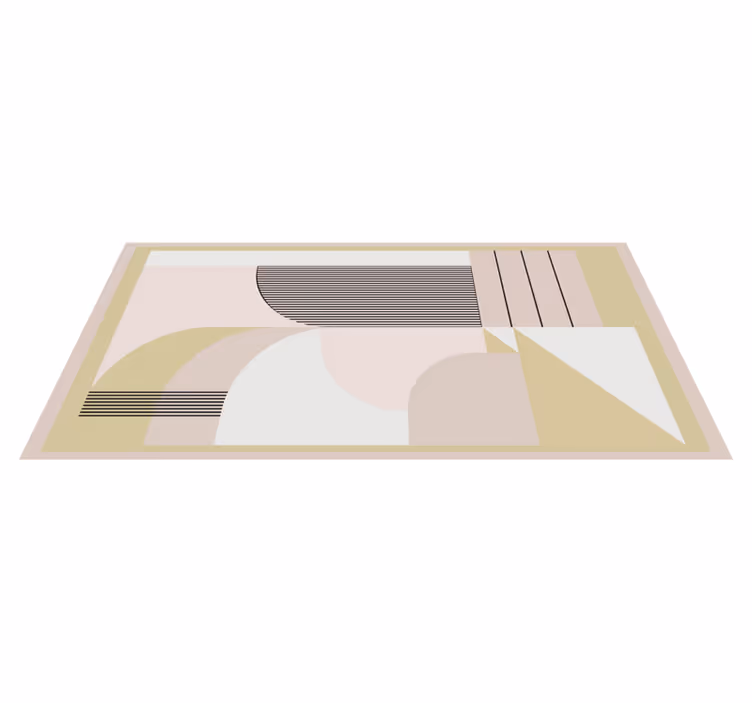 Abstraktne geometrijske plasti sodobne vinilne preproge - TenStickers