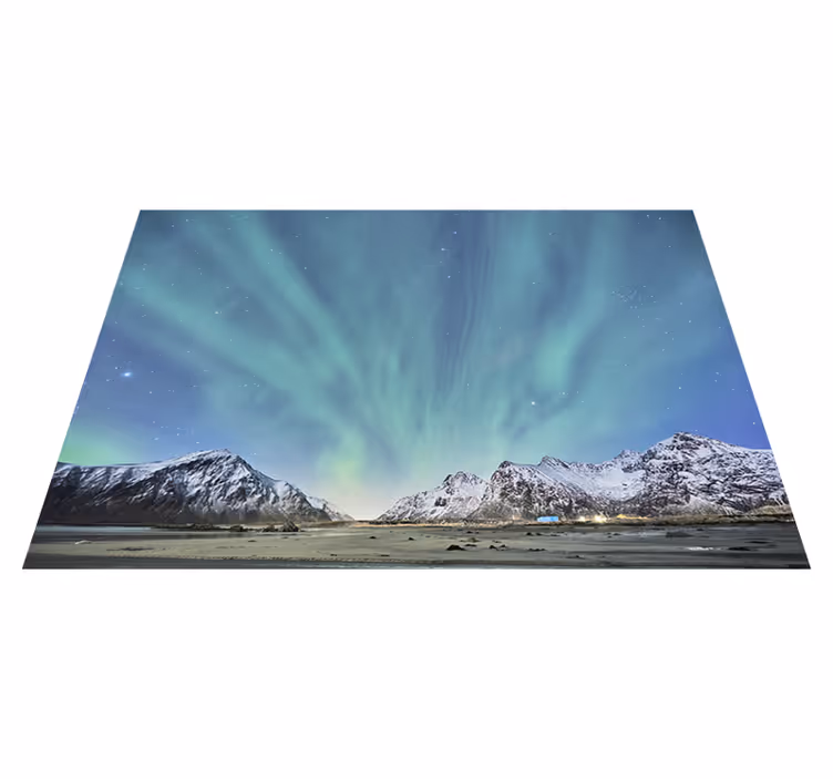 Northern lights beauty naravne vinilne preproge - TenStickers
