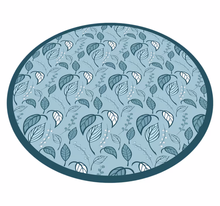 Motiv listja cvetlična vinilna preproga - TenStickers