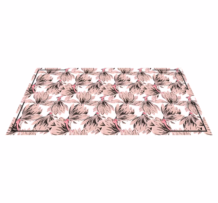 Motiv blush blossom cvetlična vinilna preproga - TenStickers