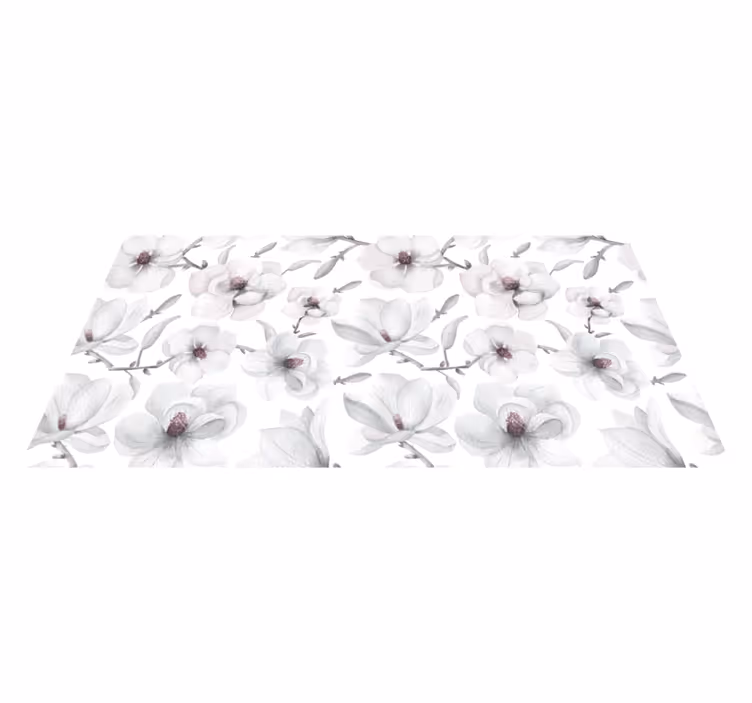 Elegantna veja s cvetlično podstavki magnolije - TenStickers