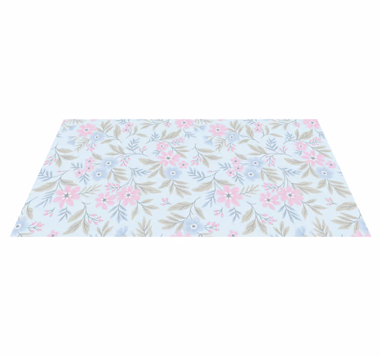 Shabby chic spomladanska cvetlična preproga - TenStickers