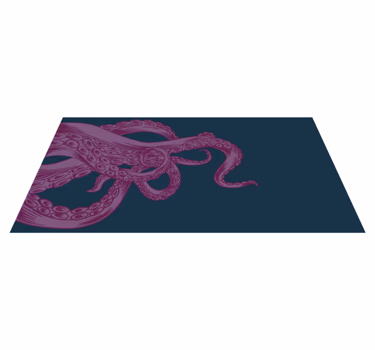 Octopus Ornament Overlay Tepih z živalskim potiskom - TenStickers
