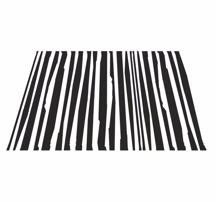 Striped Monochrome Design Vinilna preproga s črtami - TenStickers