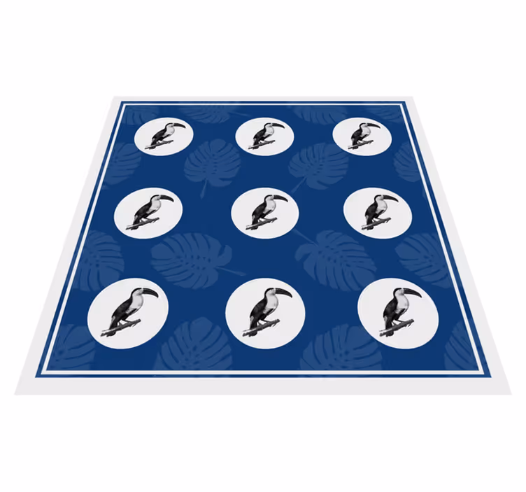 Vzorec tropskega tukana Tepih z živalskim potiskom - TenStickers