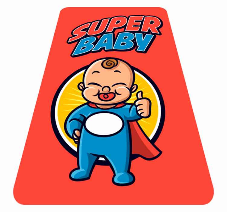 Superheroj otroška tema Vinilna preproga za dojenčke - TenStickers