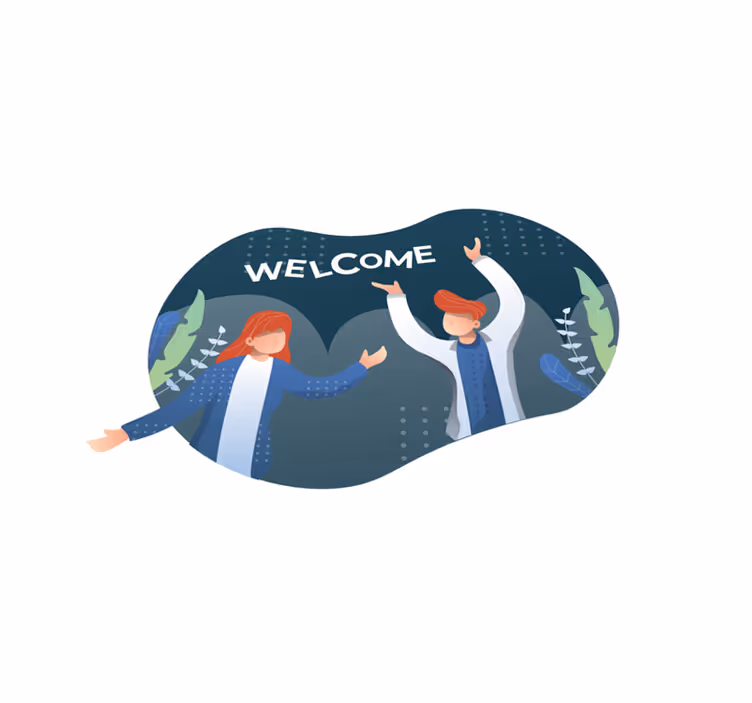 Pozdravno vnosno besedilo preproge z motivacijskimi napisami - TenStickers