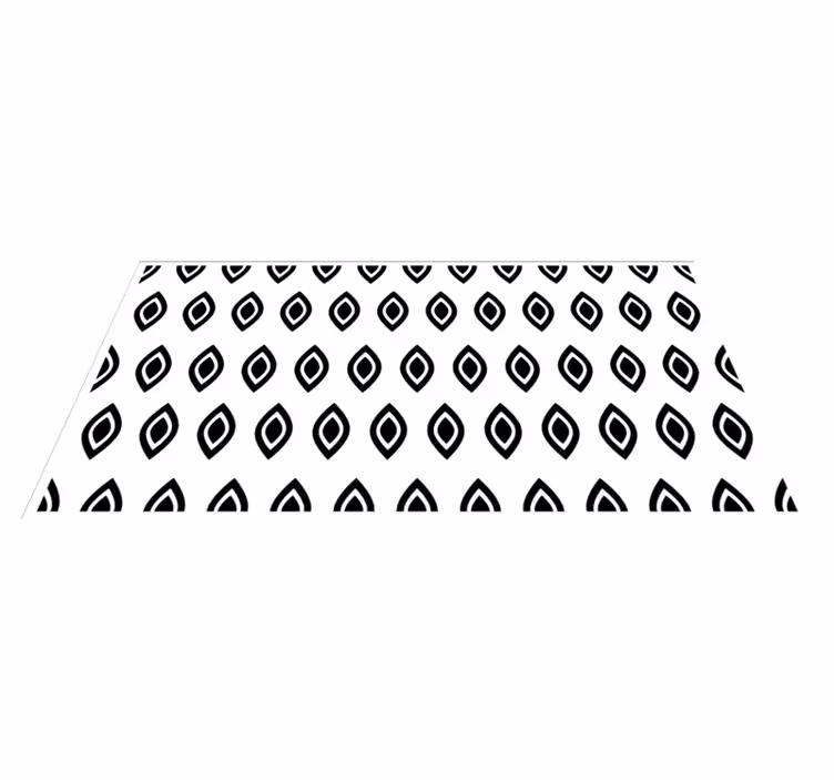 Geometrijski motiv oči sodobne vinilne preproge - TenStickers