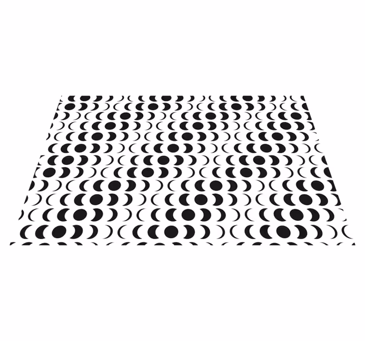 Enobarvni polkrogi Vinilne preproge z geometrijskimi vzorci - TenStickers